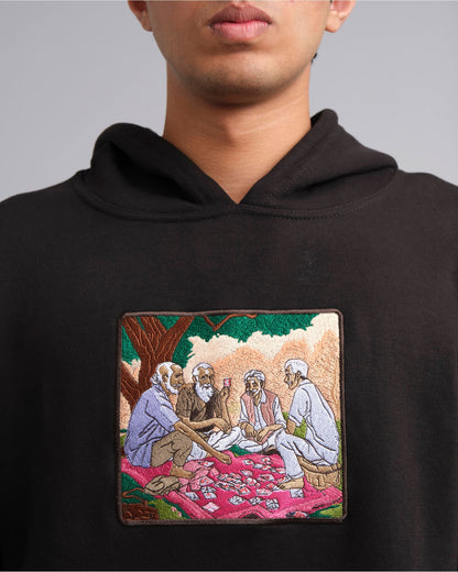 Cards Embroidered Hoodie